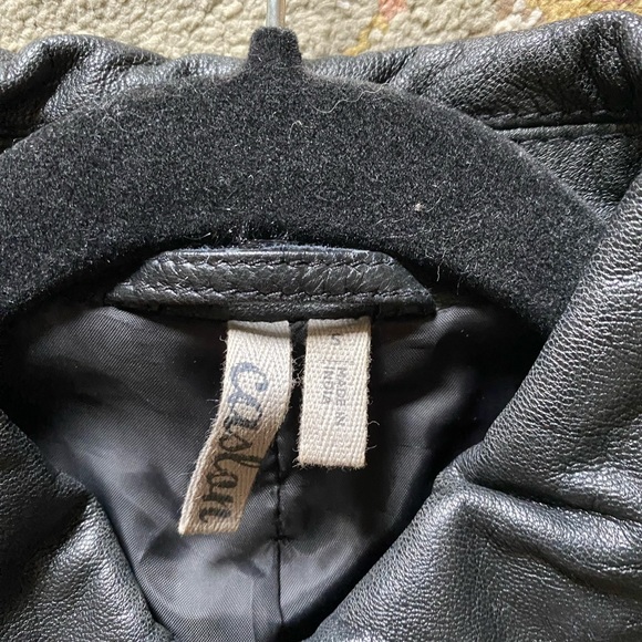 Leather Jacket with Bronze Hardware - Picture 6 of 9